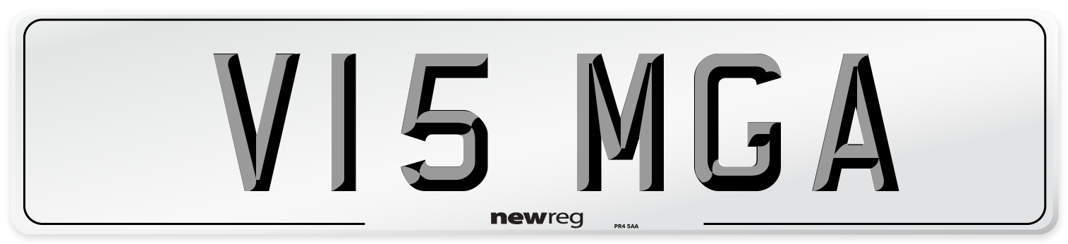 V15 MGA Number Plate from New Reg